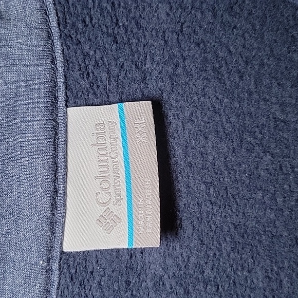 Men's Columbia Hart Mountain 1/4 zip blue‎ XXL Gorpcore outdoors - Picture 3 of 8